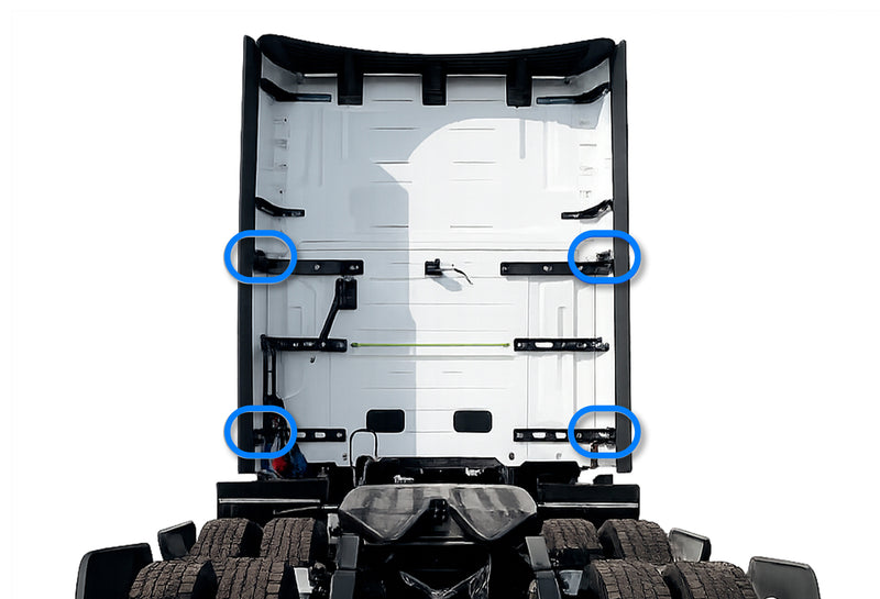 Lower Wind Cab Fairing Brackets Hinge 4 Pcs Full Set 2025 2026 Volvo VNL New