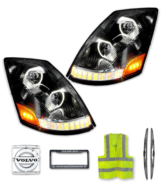 thumbnail image 2 of Volvo VN/VNL LED Turn Signal Hood Mirror Chrome Pair 2004-2017 - East Truck Parts 2 of 12