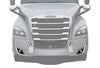 LED Fog Light Set with Halo Ring DLR Black Housing Freightliner Cascadia 2018+ - 