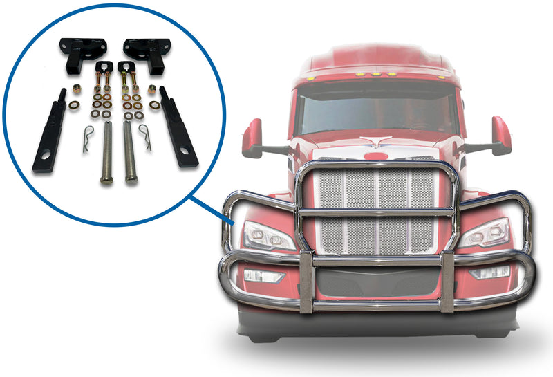 Mount Brackets Set for Herd GG-MTK-32 PK26 Front Bumper Deer Guard 2022+ Peterbilt 579