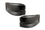 Bumper Corners w/ Fog Holes w/Chrome Trims Set 2004-2015 Volvo VNL