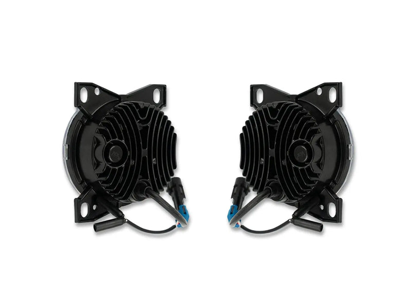 Black LED Fog Lights Lamp Pair Peterbilt 579 578 - 