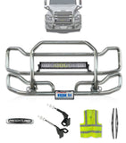 Kozak Chrome Front Grille Guard Large Freightliner Cascadia - 