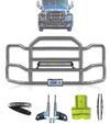 Grille Guard Large Chrome with Lights 2008-2017 Freightliner Cascadia 125 113