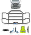 Grille Guard Large Chrome with Lights 2018+ Freightliner Cascadia 126 116