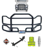 Front Grille Guard Large Black 2008+ International ProStar (plastic bumper)