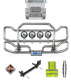 Front Grille Guard Large Chrome 2008+ International ProStar (plastic bumper)