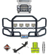 Front Grille Guard Large Black 2008+ International ProStar (plastic bumper)