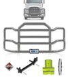 Grille Guard Large Chrome with Lights 2008+ International Prostar