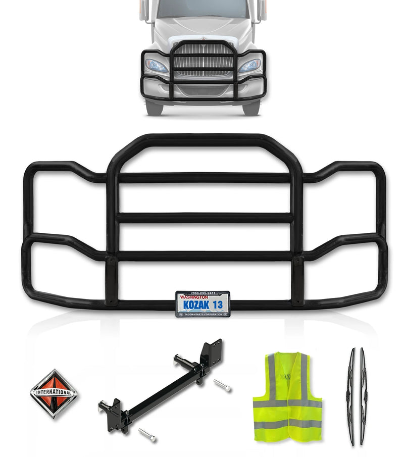 Grille Guard Large Black with Lights 2008+ International Prostar
