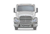 Front Grille Guard Large Chrome International RH (plastic bumper)