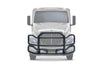 Front Grille Guard Large Black International RH (plastic bumper)