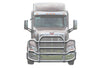 Grille Guard Large Chrome with Lights 2013-2021 Peterbilt 579