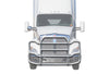 Grille Guard Large Chrome with Lights 2012-2021 Kenworth T680 No Fog