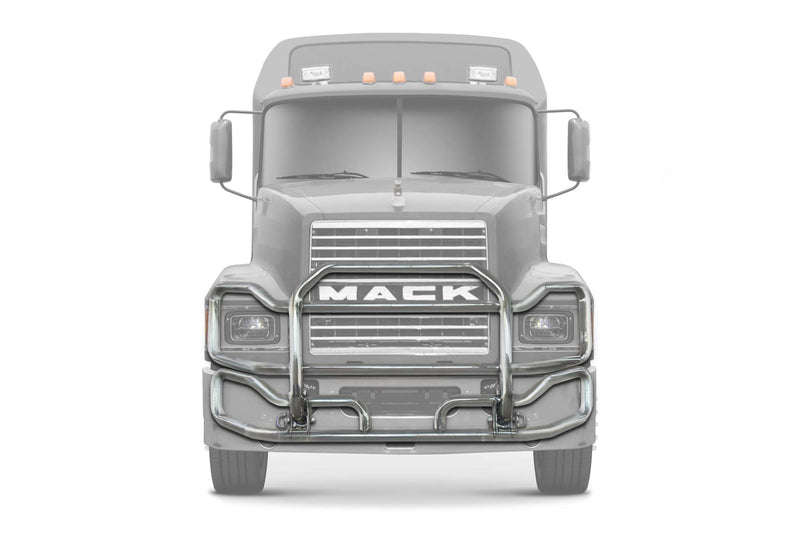 Front Grille Guard Large Chrome 2004+ Mack CH Set-Back