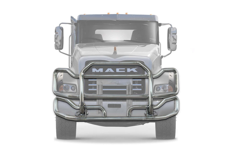 Chrome Front Grille Guard Large 2004+ Mack Granite Gu713
