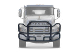 Black Front Grille Guard Large 2004+ Mack Granite GU713 Set-Back