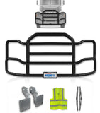 Grille Guard Large Black with Lights 1999-2003 Mack CH Set-Back