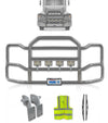 Grille Guard Large Chrome with Lights 2004+ Mack CH Set-Back