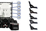 Cabin Fairings and Brackets Set Passenger 9 Pcs 2008-2016 Freightliner Cascadia 125