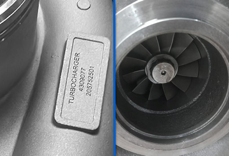 Turbo with actuator HE561V Turbocharger 4309077 Cummins ISX Holset Engine