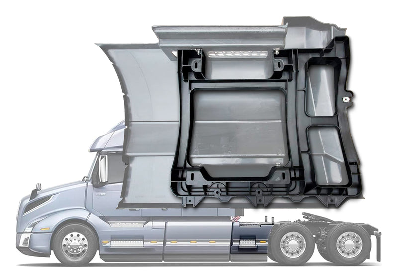 Large Inner Support for The Rear Step Fairing Driver 2018+ Volvo VNL