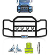 Grille Guard Large Black with Lights 1999-2003 Volvo VNL