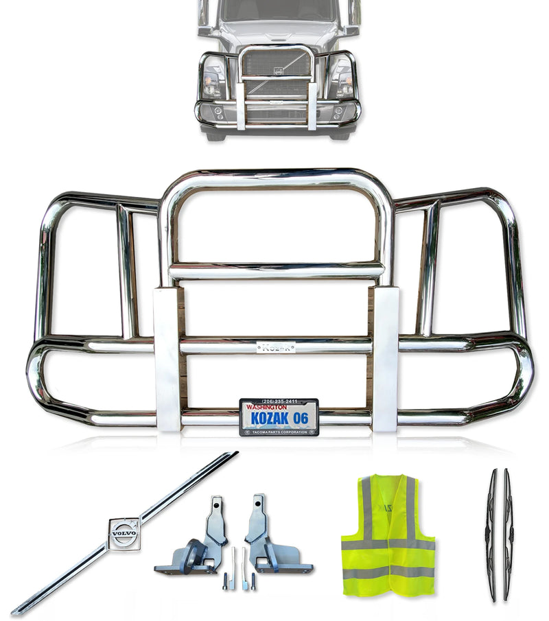 Front Grille Guard Chrome 2004-2017 Volvo VNL