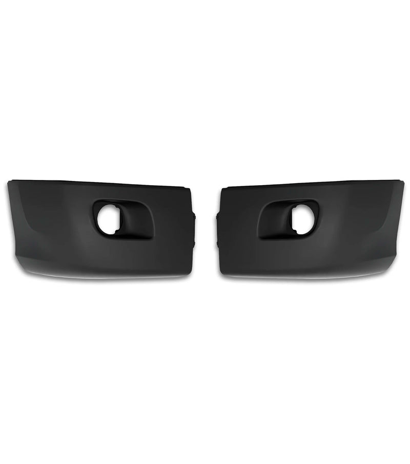Bumper Corners Plastic with Fog Hole Set 2013-2021 Peterbilt 579