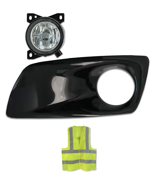 Fog Light Bezel Black Plastic & Fog Light Driver Kenworth T660