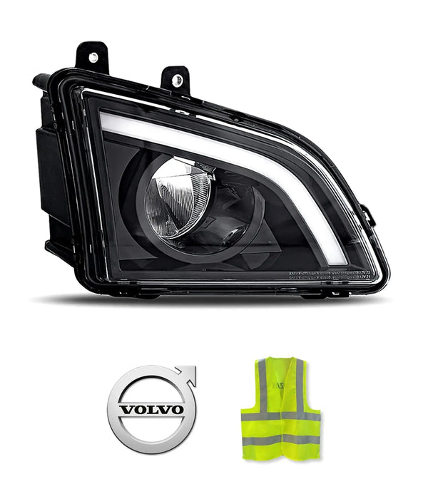 LED Fog Light Black Passenger 2018+ Volvo VNL