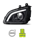 Black Housing LED Fog Light Left Volvo VNL 2018+ - 