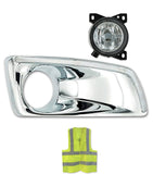 Fog Light Bezel Chrome with Built-in Light Strip & Fog Light Passenger Kenworth T660