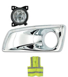 Fog Light Bezel Chrome with Built-in Light Strip & Fog Light Driver Kenworth T660