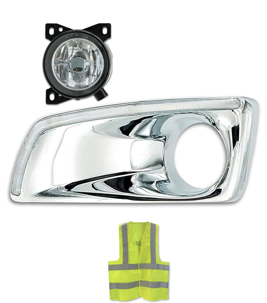 Fog Light Bezel Chrome with Built-in Light Strip & Fog Light Driver Kenworth T660