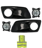 Fog Light Bezels Black Plastic & Fog Lights Set Kenworth T660