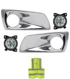 Fog Light Bezels Chrome Plastic & Fog Lights Set Kenworth T660