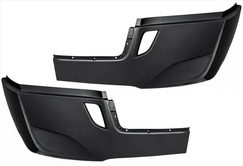 Bumper without Fog Holes Plastic w/ Brackets 11 Pcs 2018-2024 Freightliner Cascadia 126 116