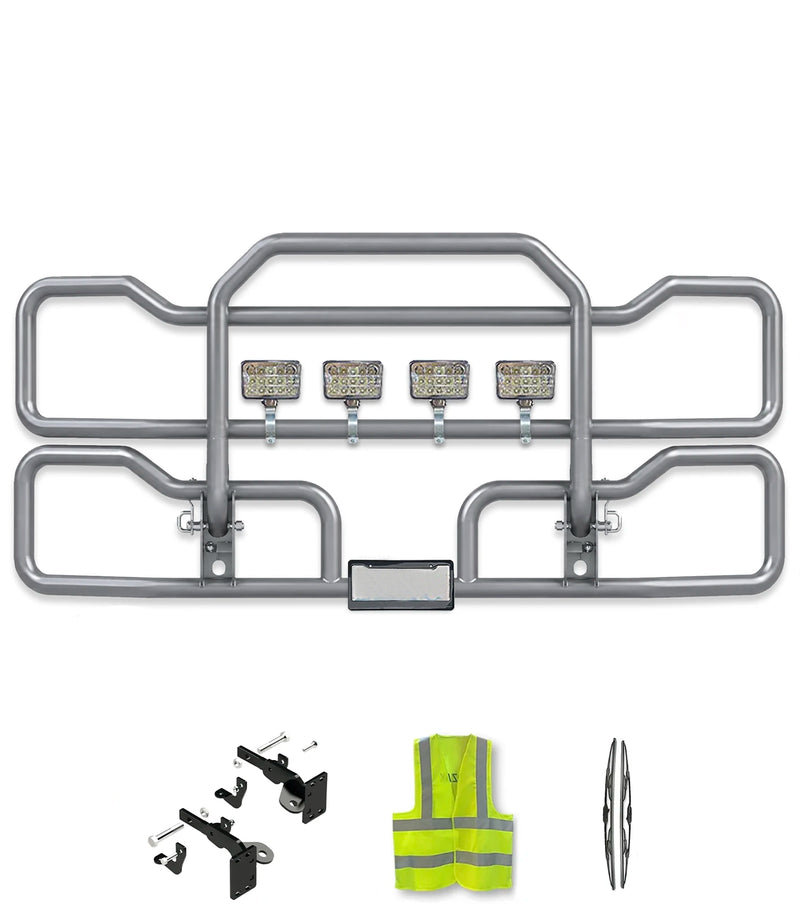 Gray Front Grille Deer Moose Bumper Guard 2012-2021 Kenworth T680