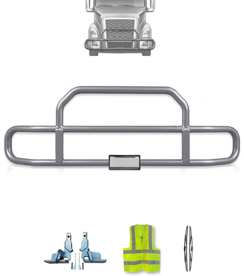 Gray Front Grille Deer Moose Bumper Guard 2018+ Volvo VNL