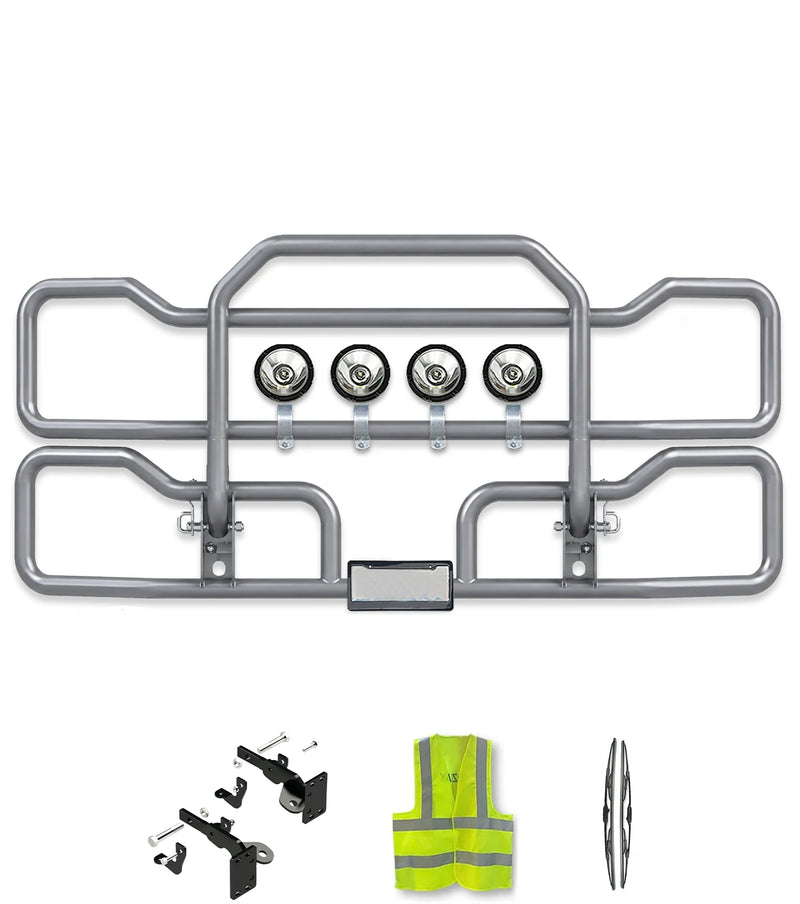 Gray Front Grille Deer Moose Bumper Guard 2012-2021 Kenworth T680
