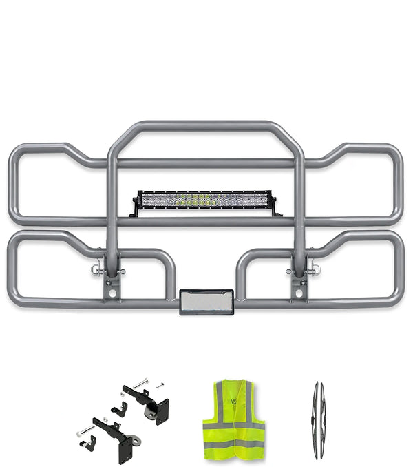 Gray Front Grille Deer Moose Bumper Guard 2013-2021 Peterbilt 579