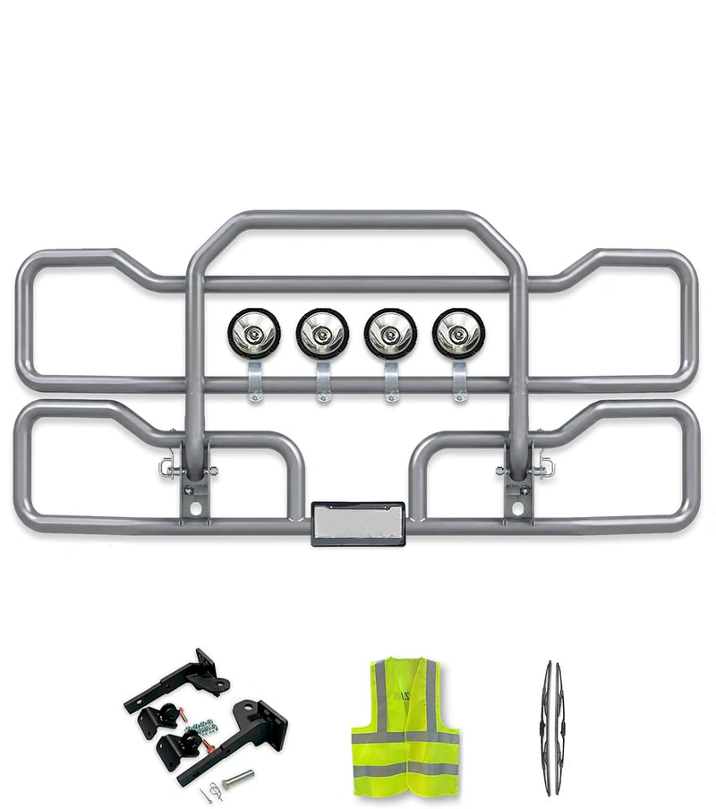 Gray Front Grille Deer Moose Bumper Guard 2022+ Kenworth T680 Next Gen