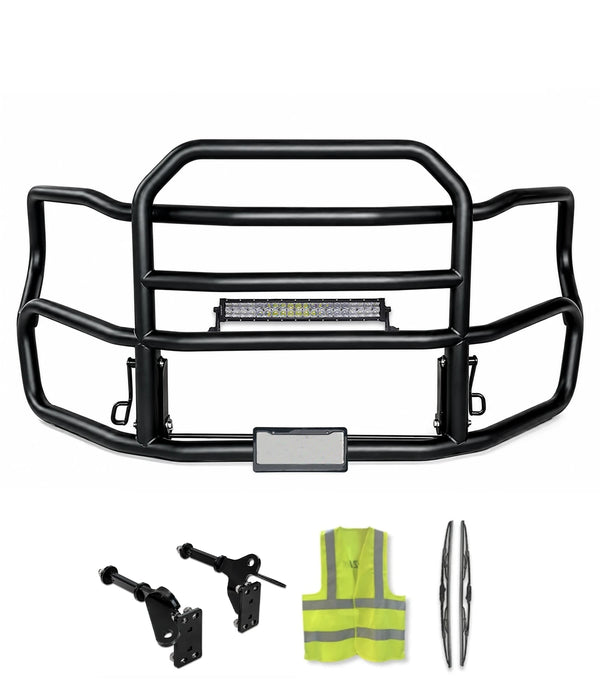 Heavy Duty Black Deer Guard with Brackets for Plastic Bumper 2026+ Freightliner Cascadia