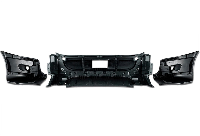 Bumper Set with Fog Light Holes 6 Pcs Includes 2 Pcs Fog Light 2008-2017 Freightliner Cascadia 125 113