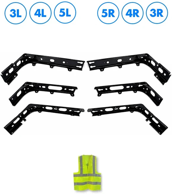 Lower Wind Cab Fairing Support Brackets 3L 4L 5L 3R 4R 5R Set 2025 2026 Volvo VNL New