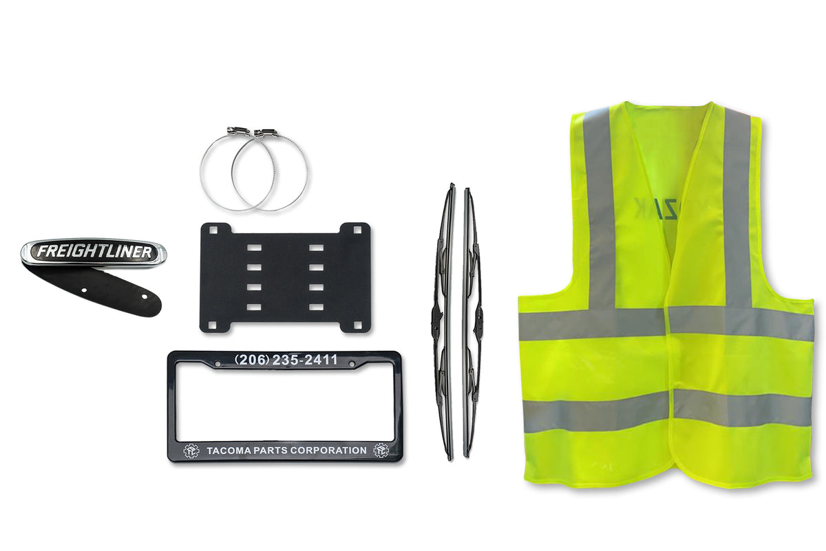 Grille Guard Large Black with Lights 2008-2017 Freightliner Cascadia 125 113