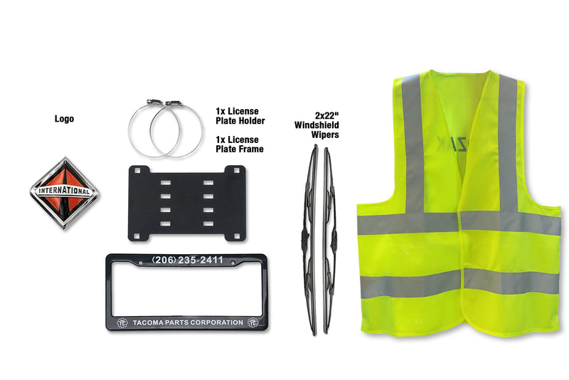 Grille Guard Large Chrome with Lights 2008+ International Prostar