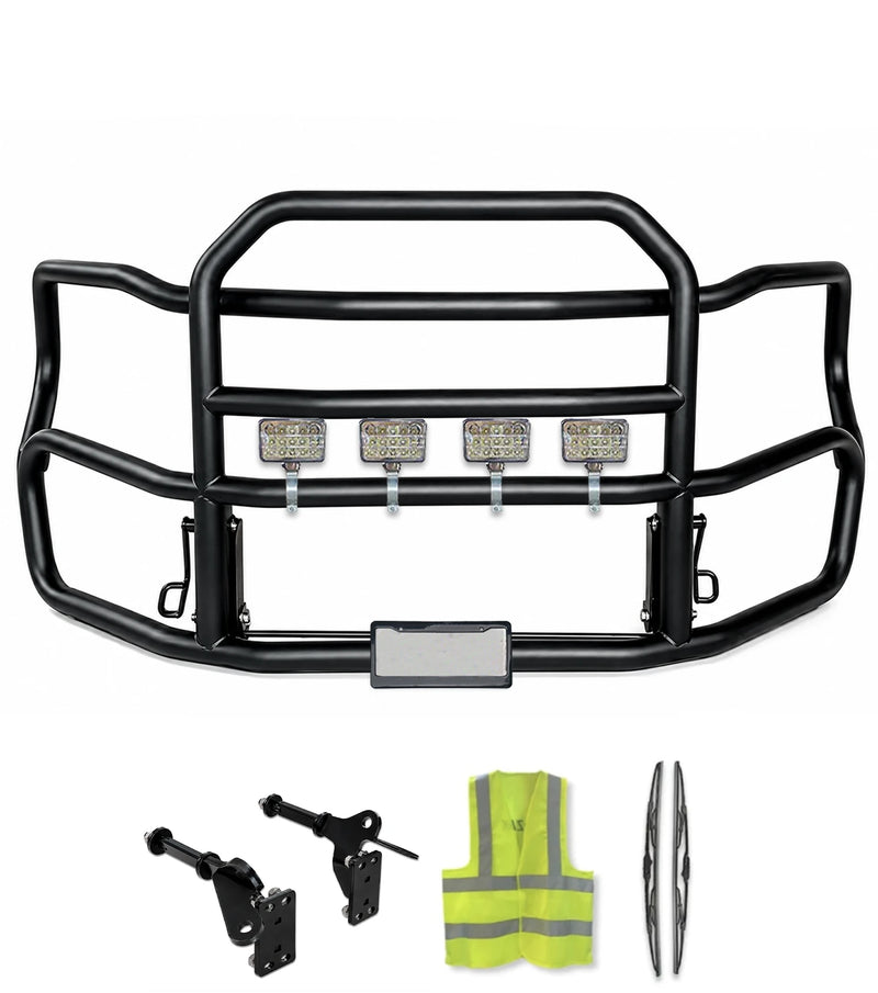 Heavy Duty Black Deer Guard with Brackets for Plastic Bumper 2026+ Freightliner Cascadia