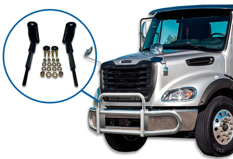 Mount Brackets Set for Herd GG-MTK-15 / FL33 / WS23 Front Bumper Deer Guard 2008-2025 Freightliner M2 112